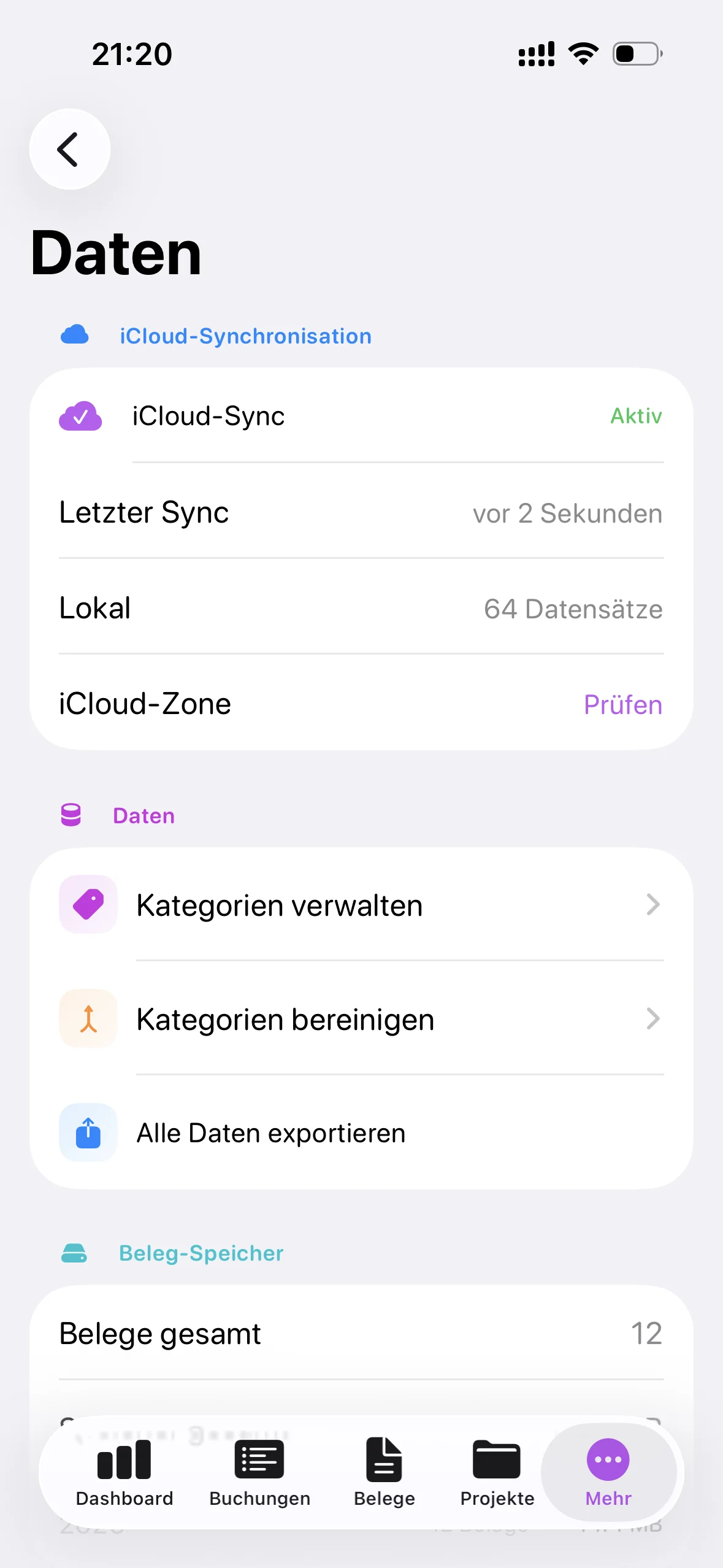 iCloud Sync