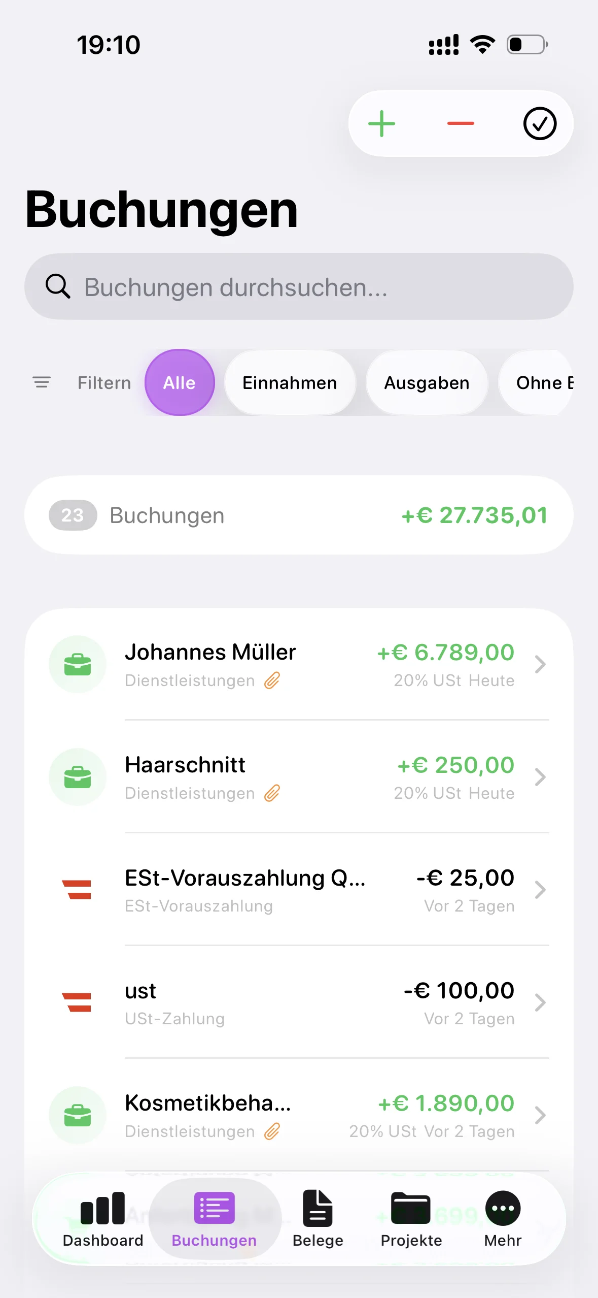 Einnahmen & Ausgaben — Accounted.