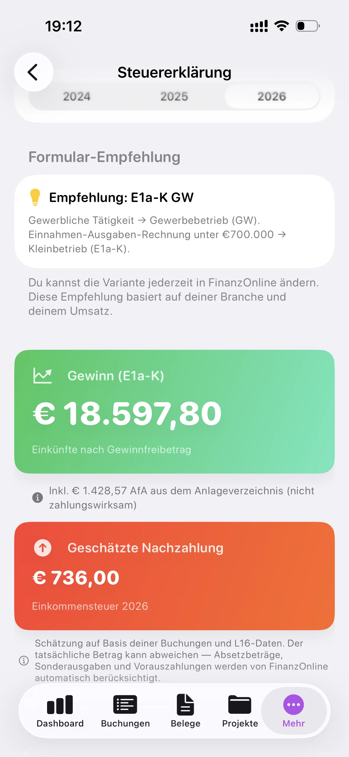 Einkommensteuer-Rechner — Accounted.